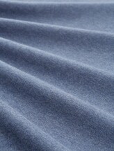 Pull en maille à col en V - vintage indigo blue melange - Vue de la matière