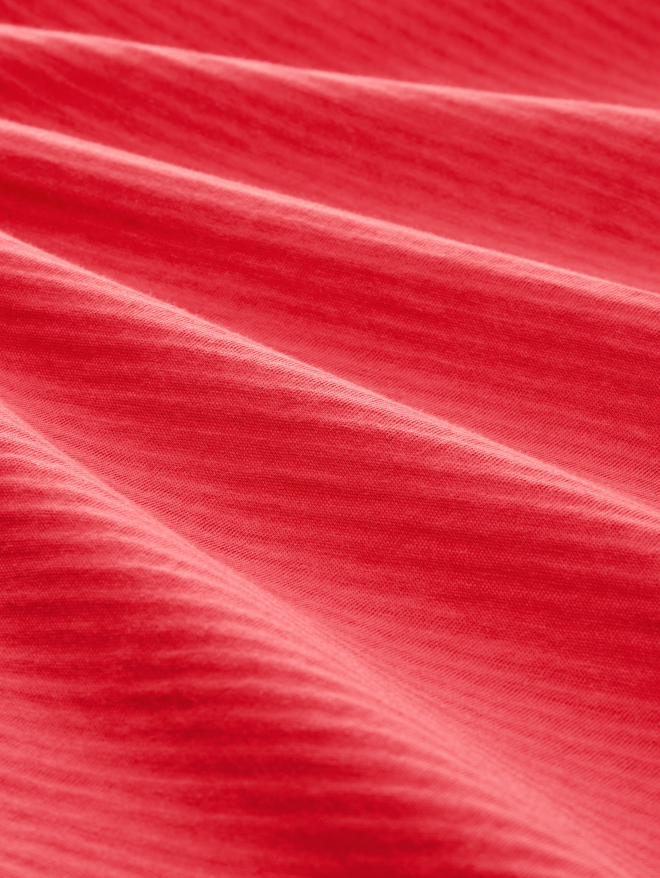 Plus Size - Gestreiftes T-Shirt - soft berry red - Material-Ansicht