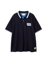 Ausgewählt, Plus Size - Poloshirt mit Logoprint von Tom Tailor, blau