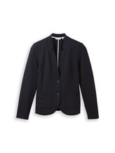 Not Selected, Slim fit blazer with ottoman texture by , blue