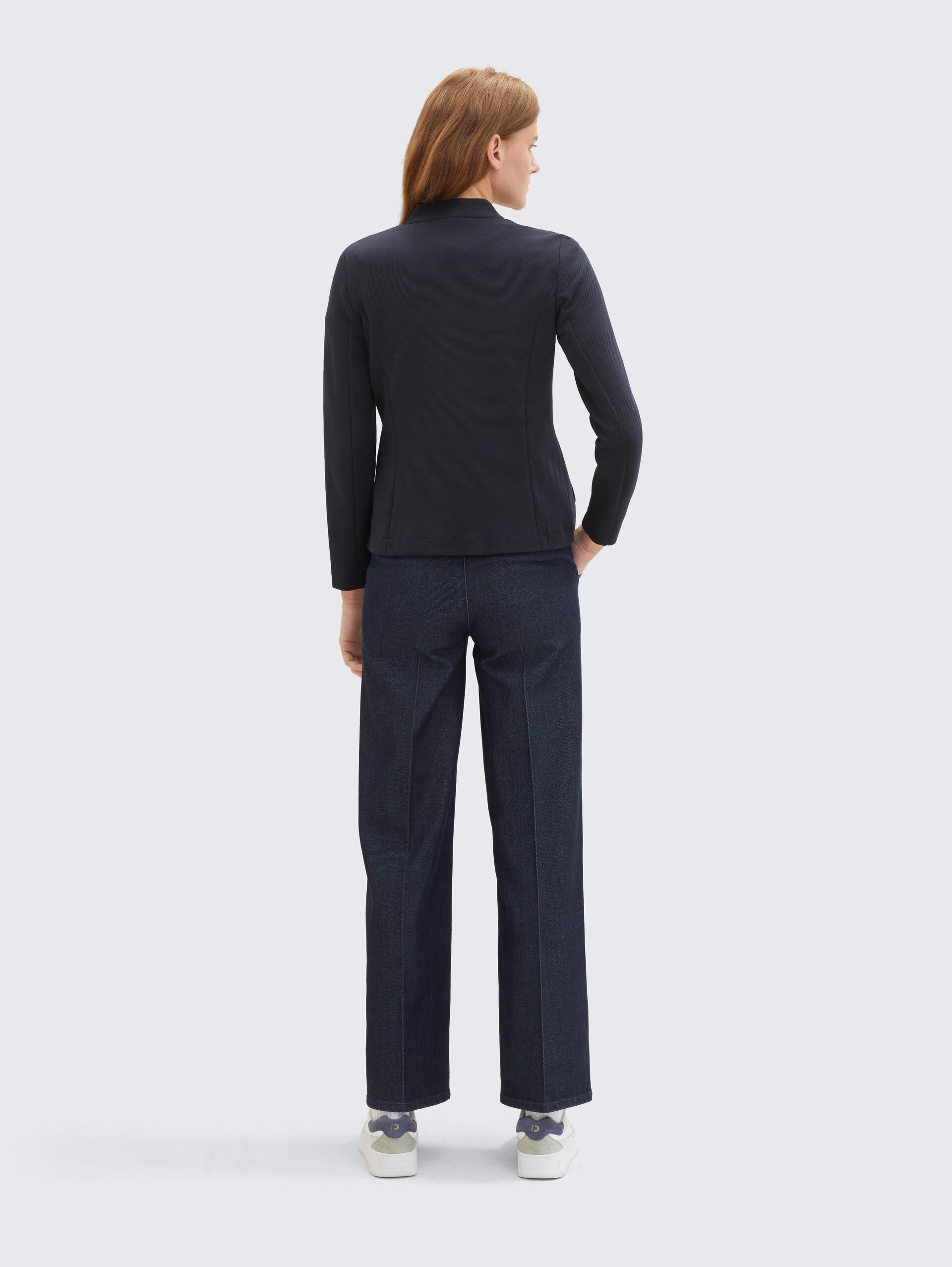 Slim Fit Blazer mit Ottoman Struktur - sky captain blue