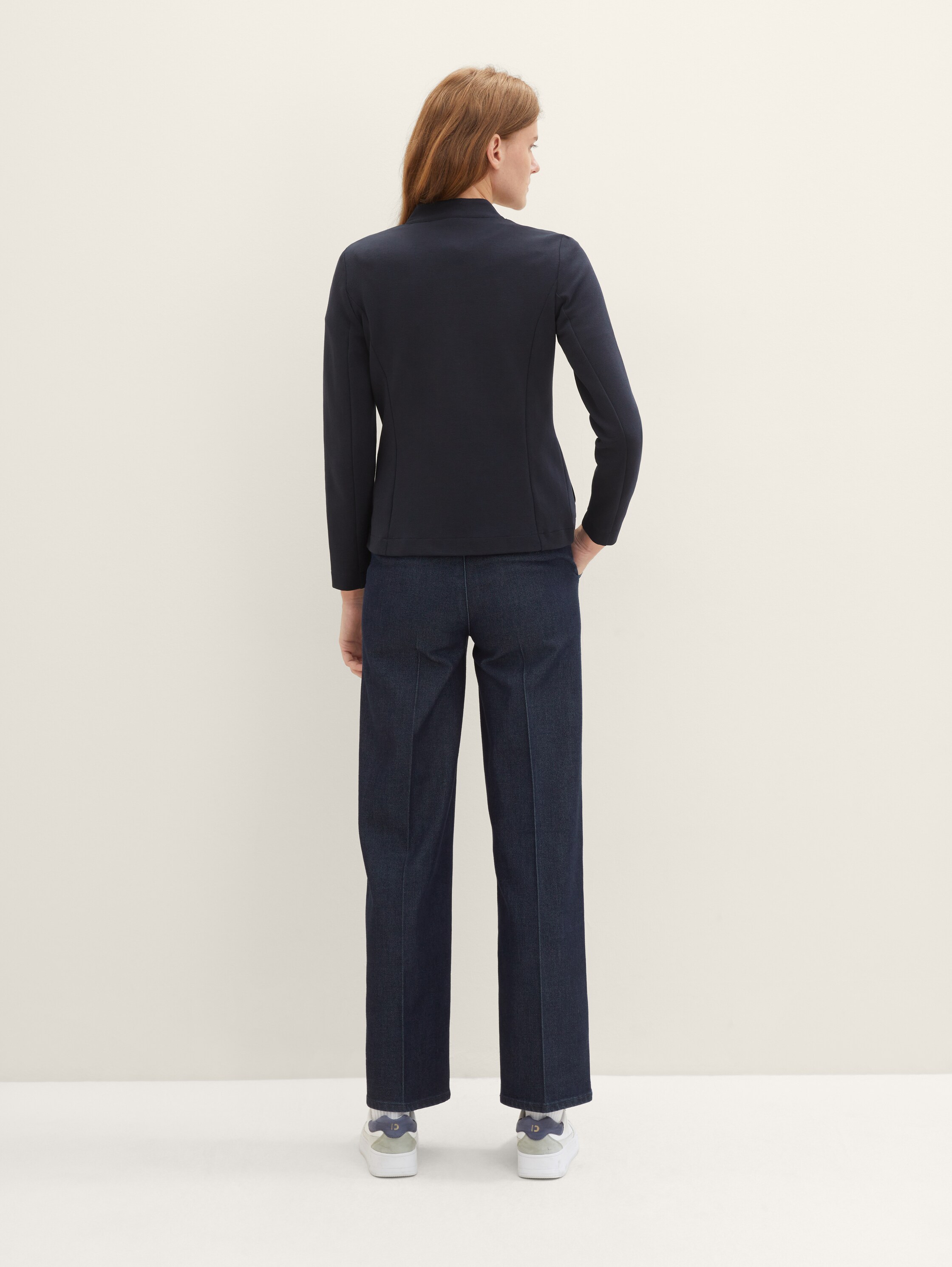 Slim Fit Blazer mit Ottoman-Struktur - 3
