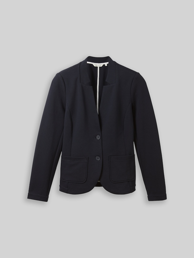 Slim Fit Blazer mit Ottoman Struktur von Women, sky captain blue