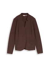 Geselecteerd, Slim fit blazer met ottoman-structuur door Tom Tailor, bruin