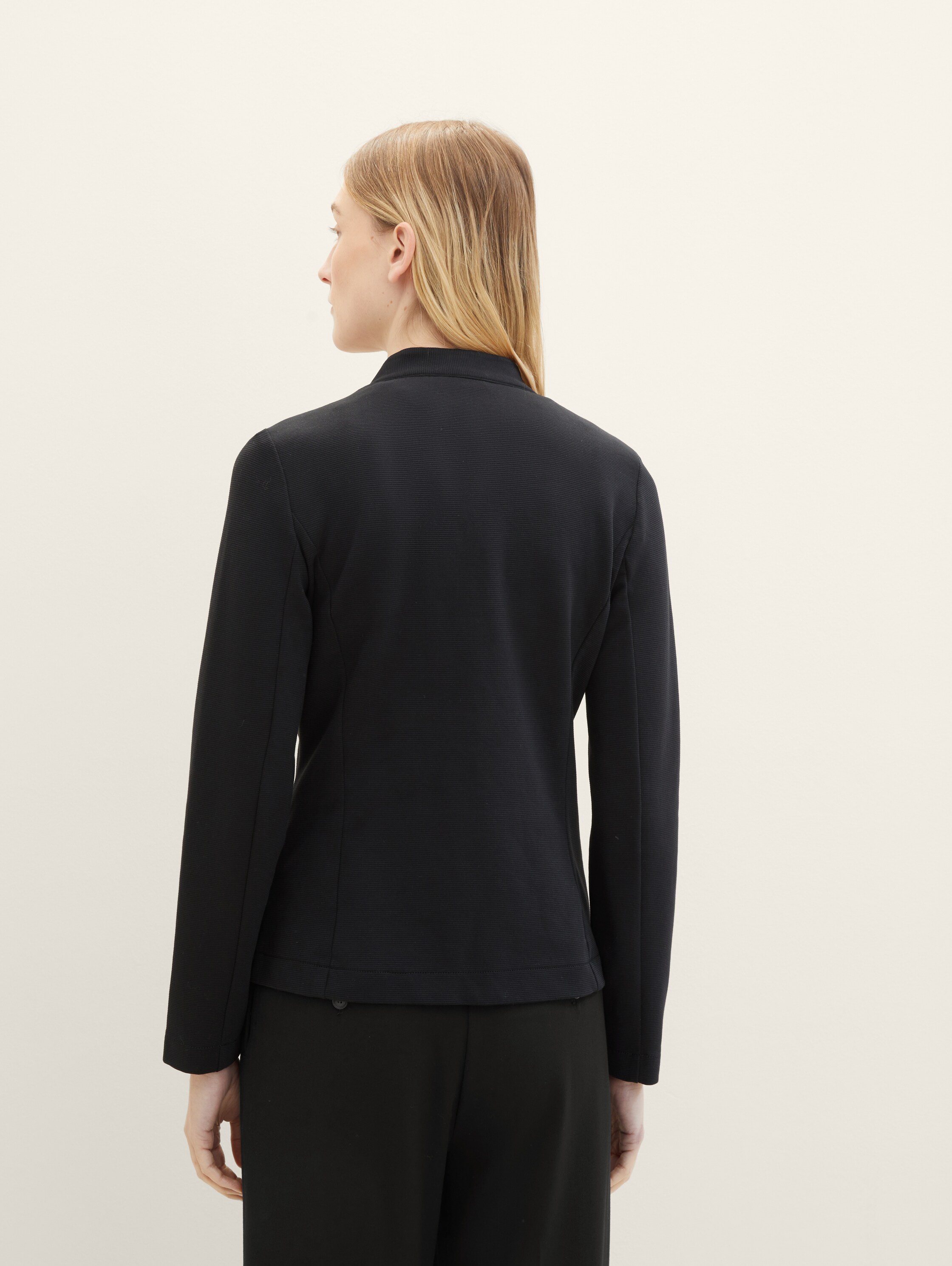 Slim Fit Blazer mit Ottoman-Struktur - 3