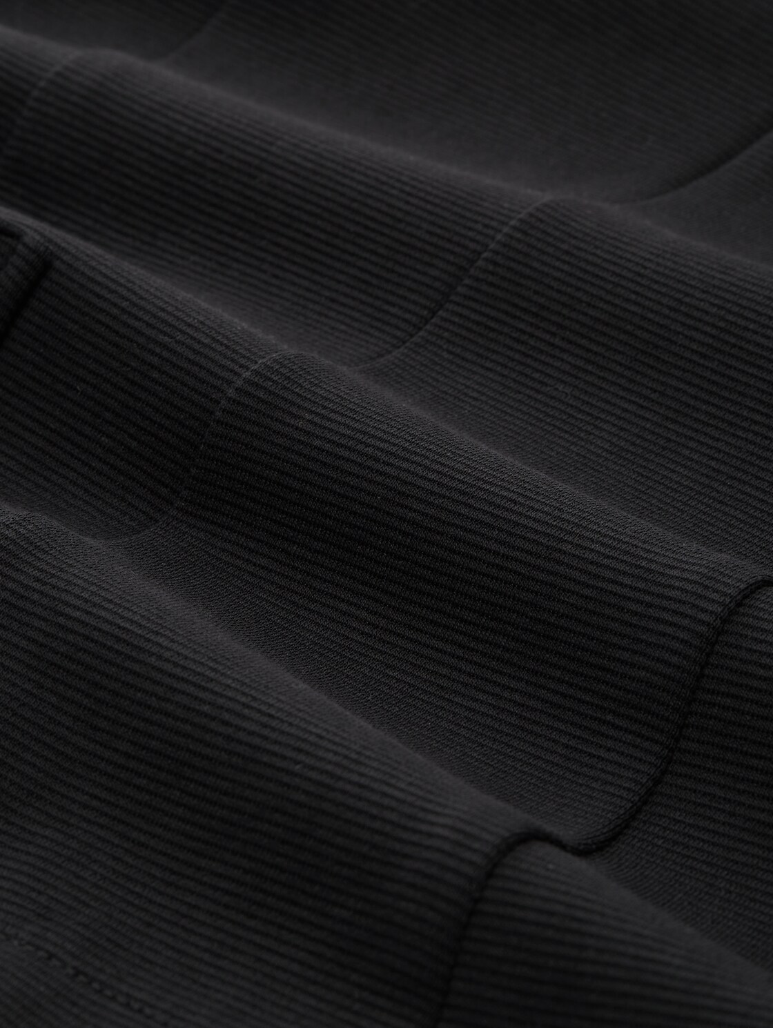 Slim Fit Blazer mit Ottoman Struktur - deep black