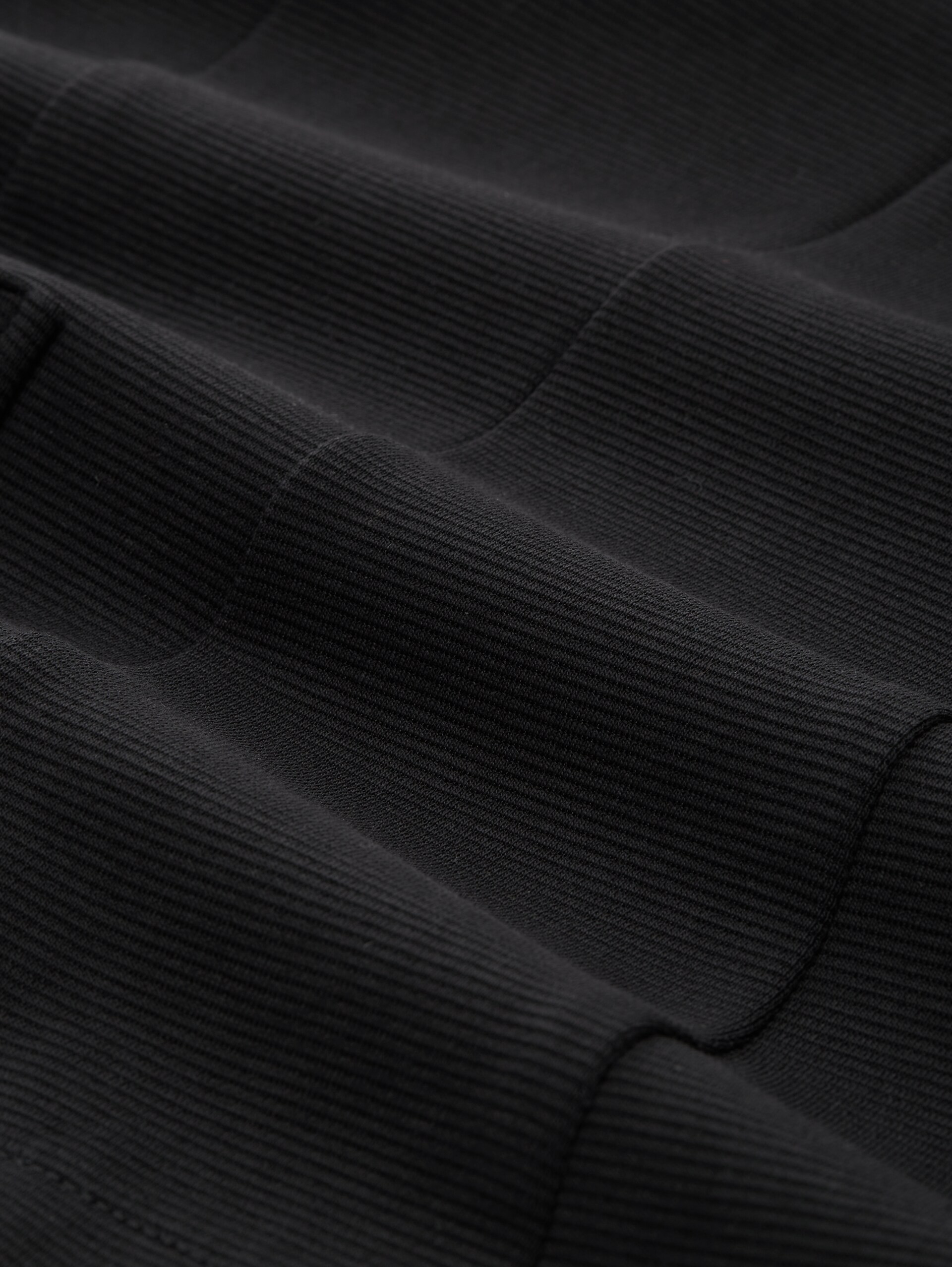 Slim Fit Blazer mit Ottoman Struktur - deep black
