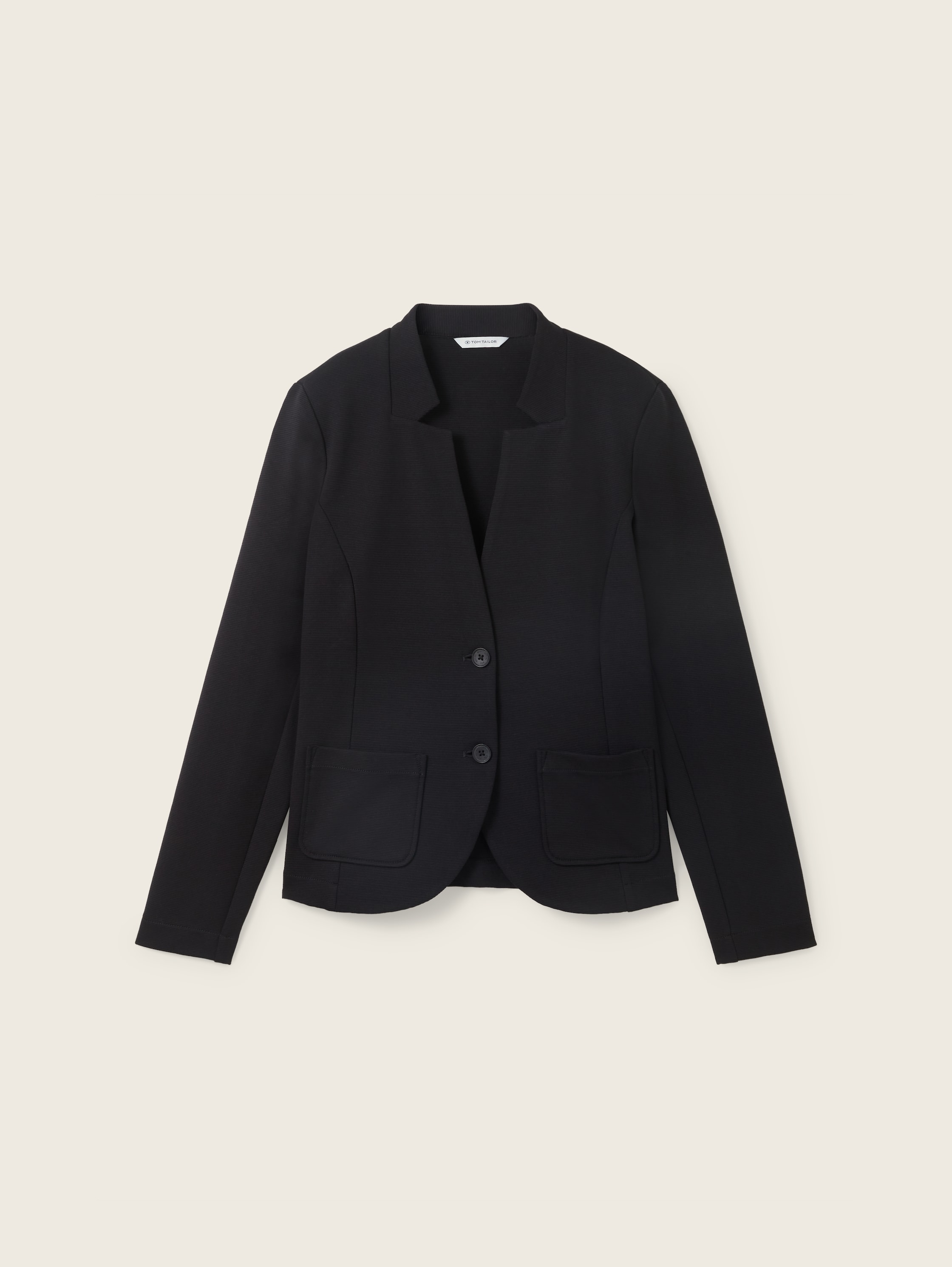 Slim Fit Blazer mit Ottoman-Struktur - 4
