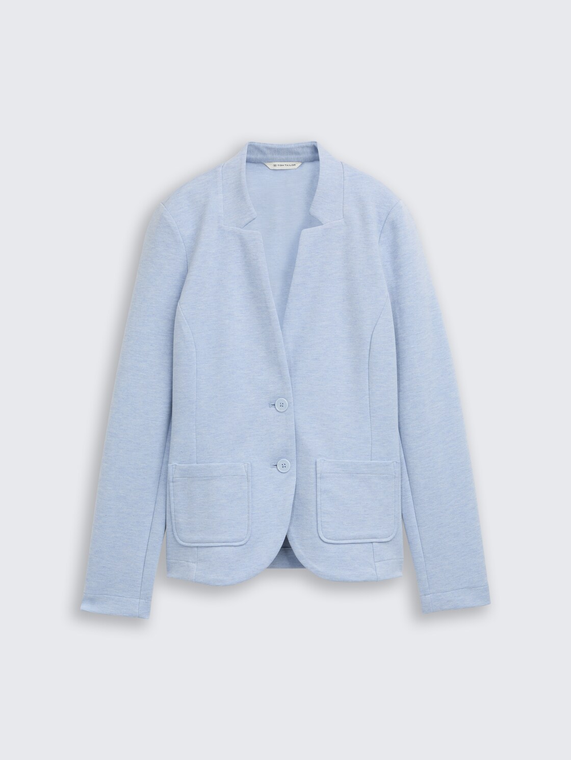 Slim Fit Blazer mit Ottoman Struktur - kentucky blue melange