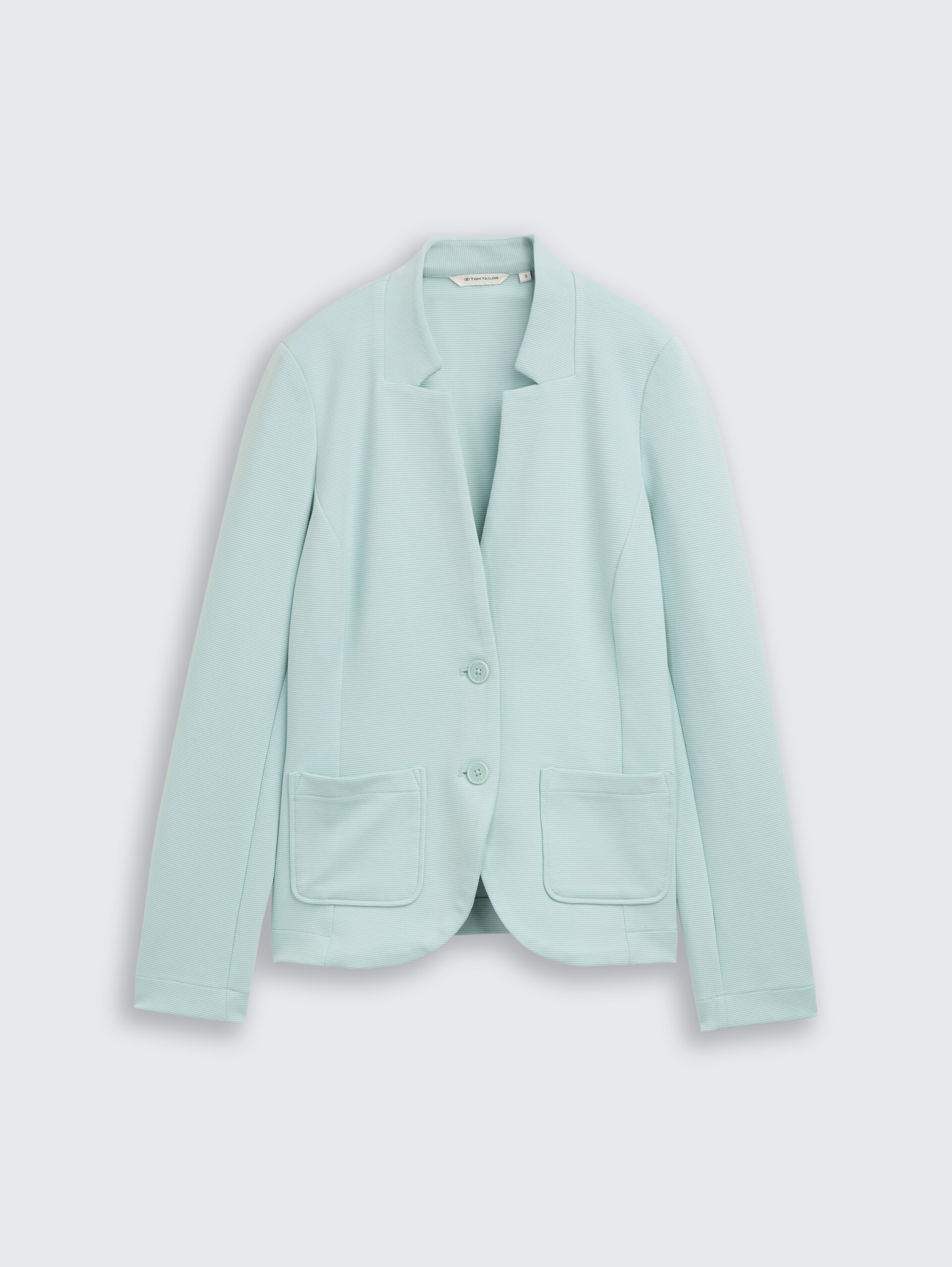 Slim Fit Blazer mit Ottoman Struktur - blue haze