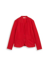 Nicht ausgewählt, Slim Fit Blazer mit Ottoman Struktur von Tom Tailor, rot