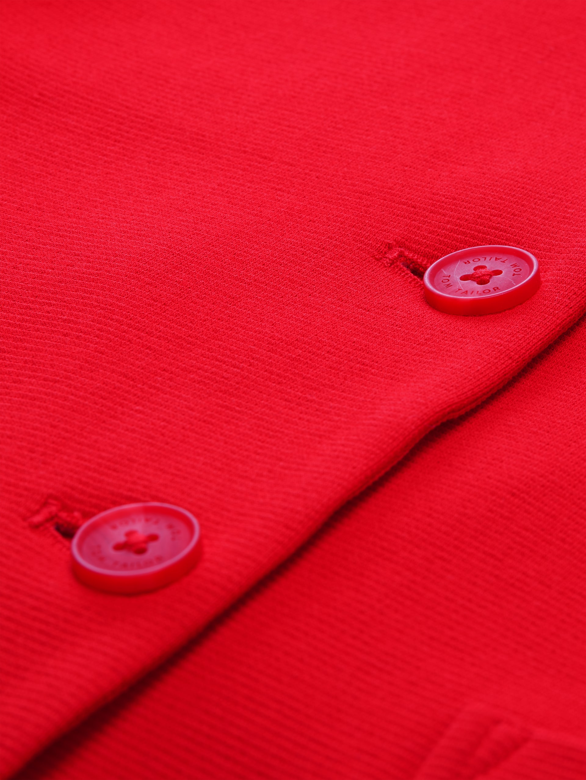 Slim Fit Blazer mit Ottoman Struktur - soft scarlet red