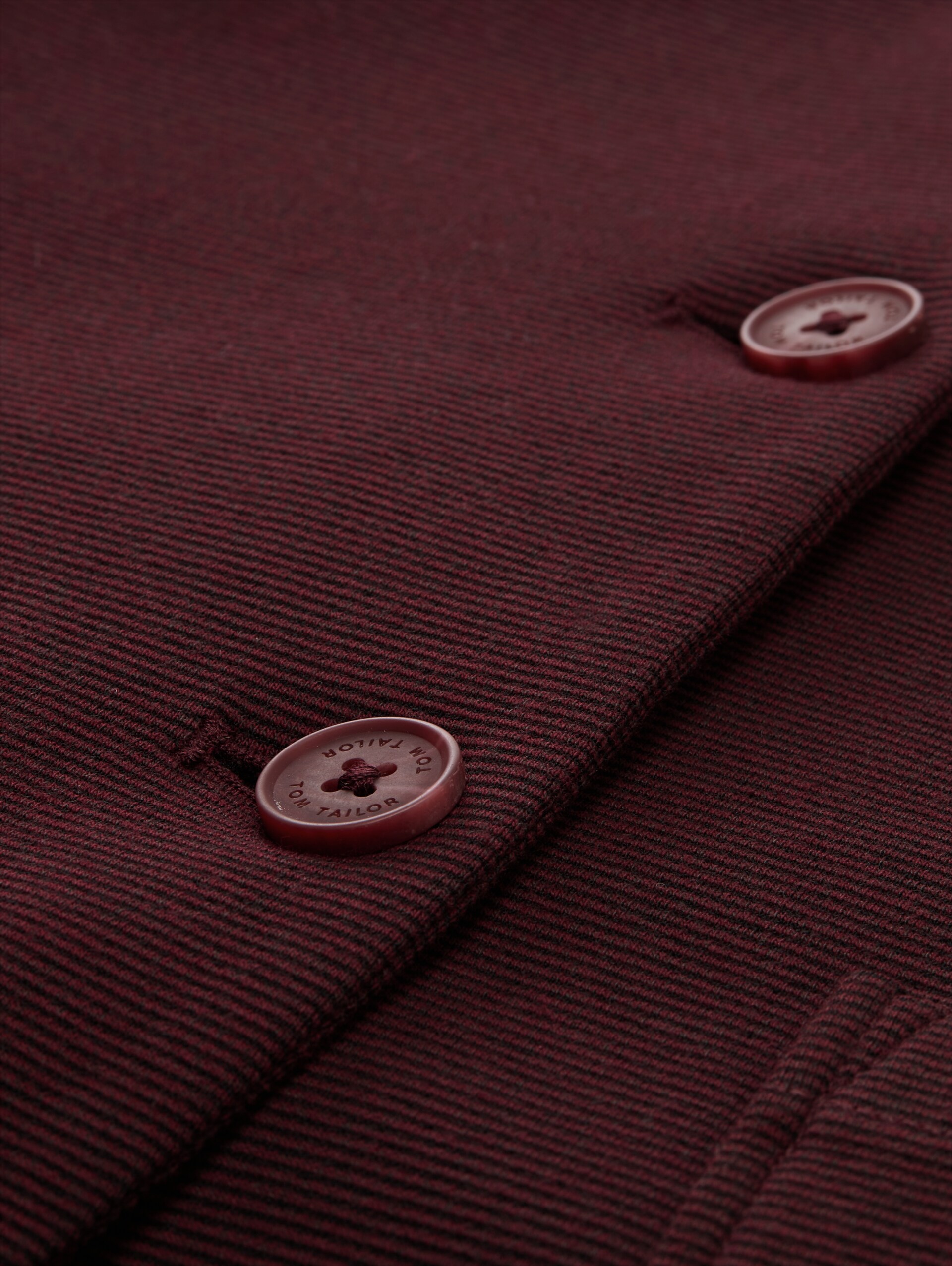 Slim Fit Blazer mit Ottoman Struktur - preppy plum melange