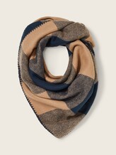 blush navy big check