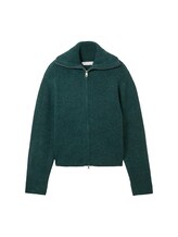Ausgewählt, Strickjacke mit recyceltem Polyester von Tom Tailor, grün