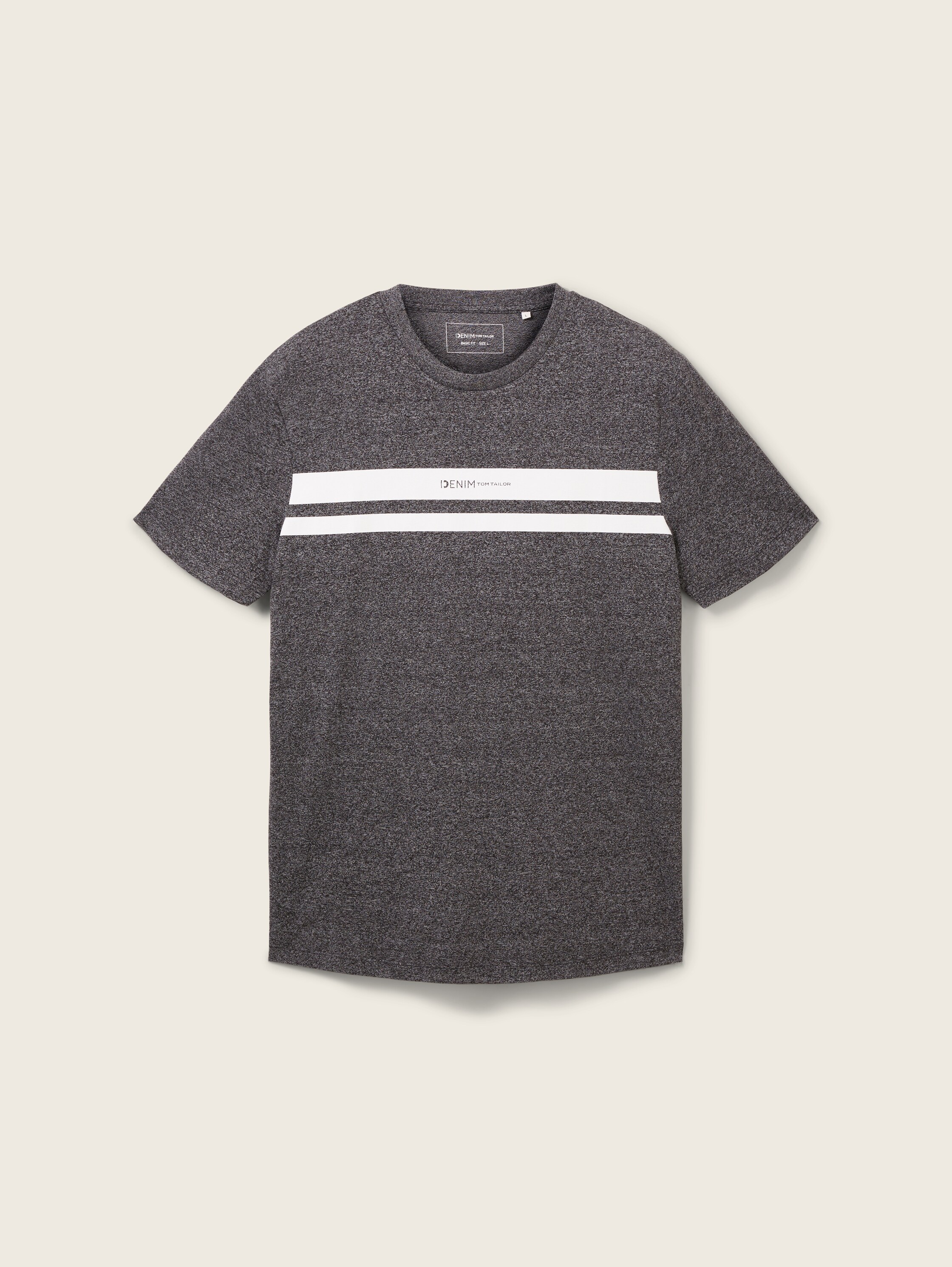 T-Shirt mit Print - schwarz - Produktansicht