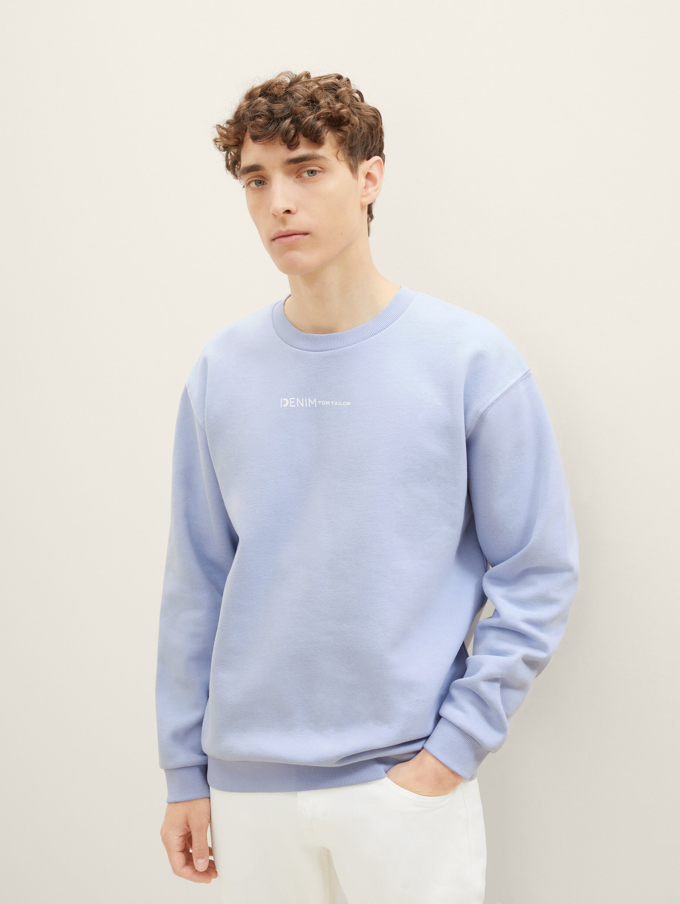 Print Sweatshirt mit Bio-Baumwolle - 1