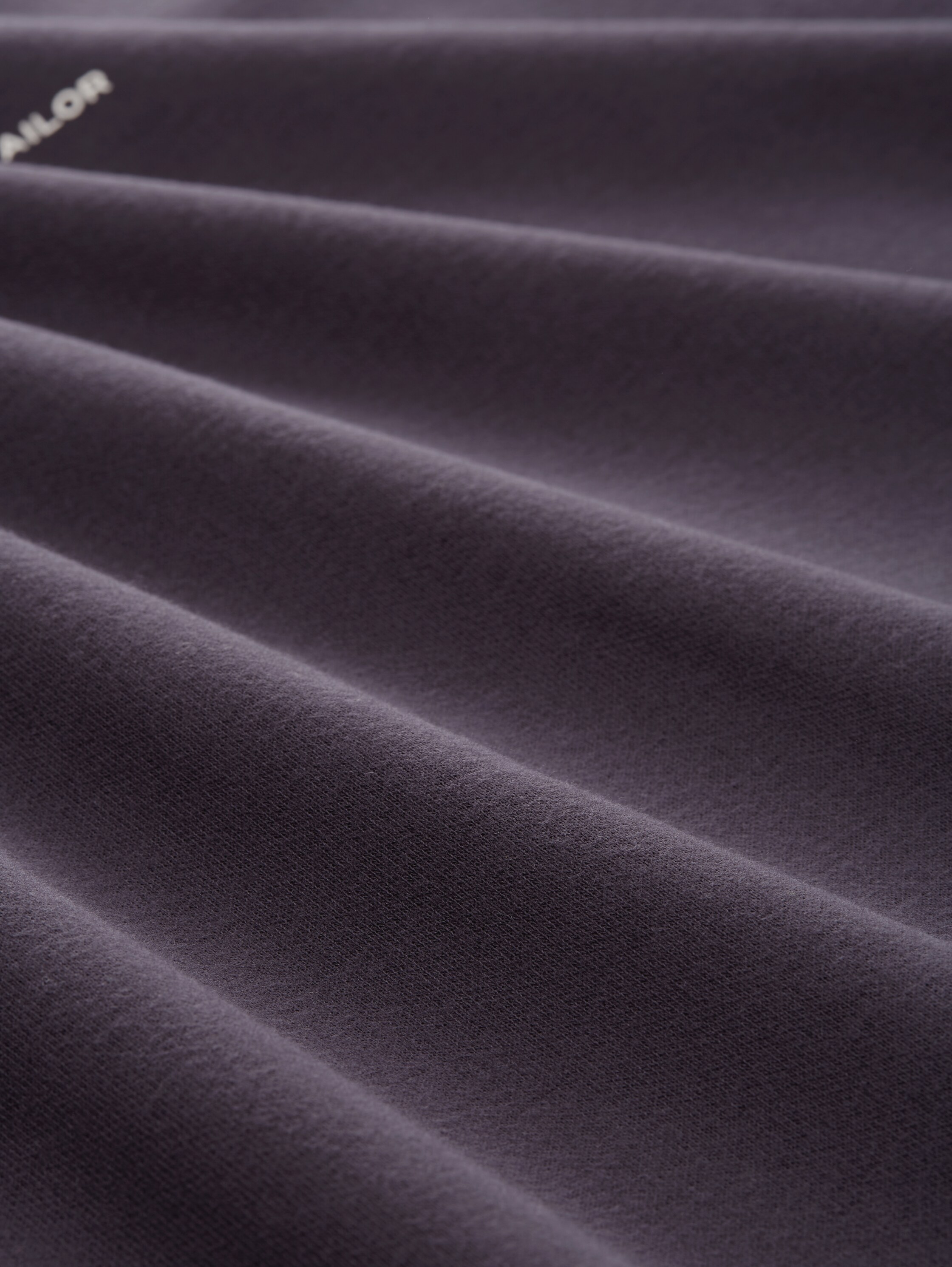 Sweater met print van biologisch katoen - coal grey - Materiaalweergave