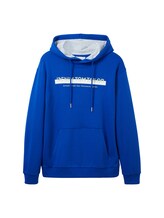 Non sélectionné, Sweat à capuche avec logo imprimé par , bleu