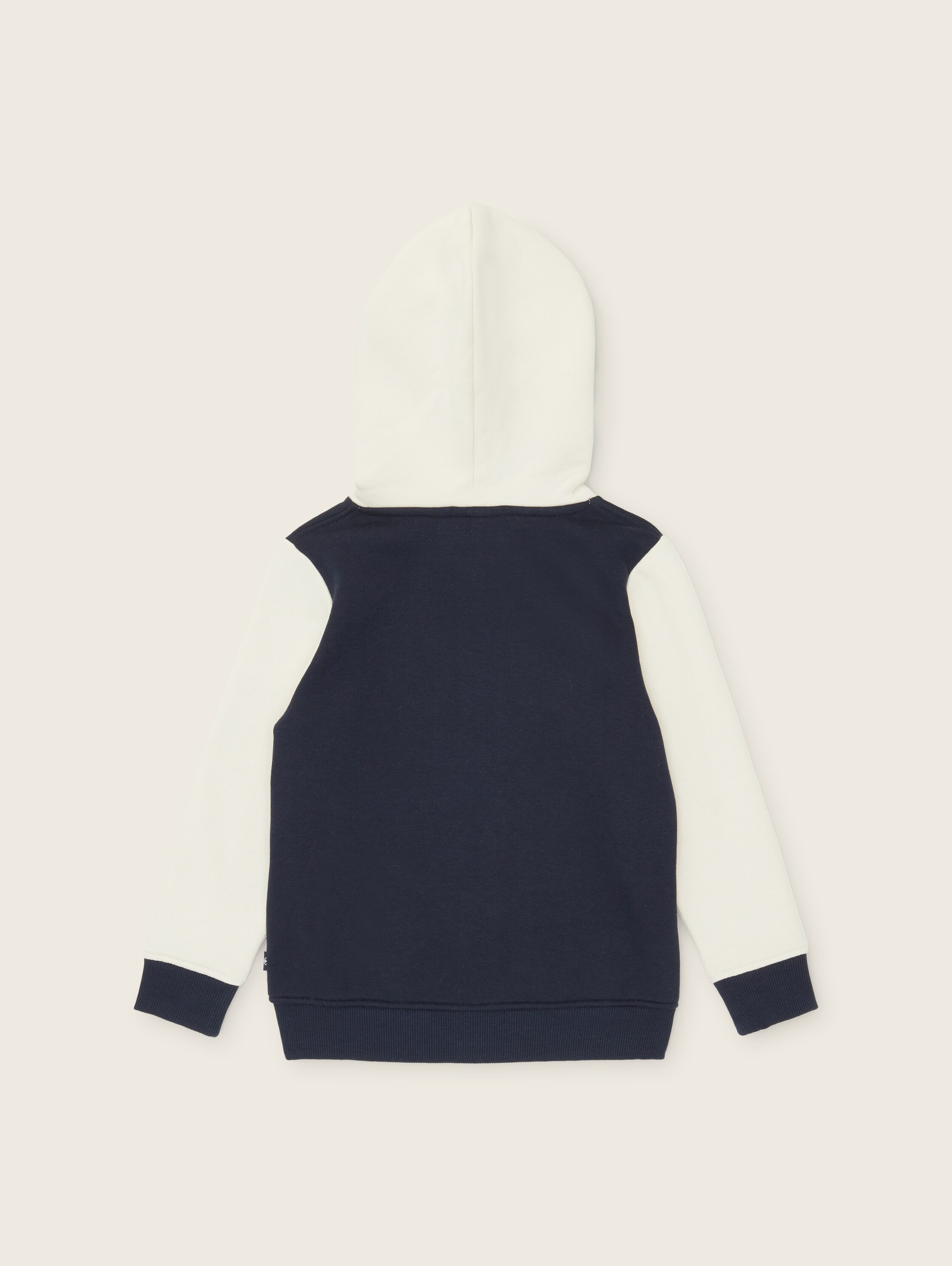 Hoody Sweatjacke mit Colorblock - sky captain blue