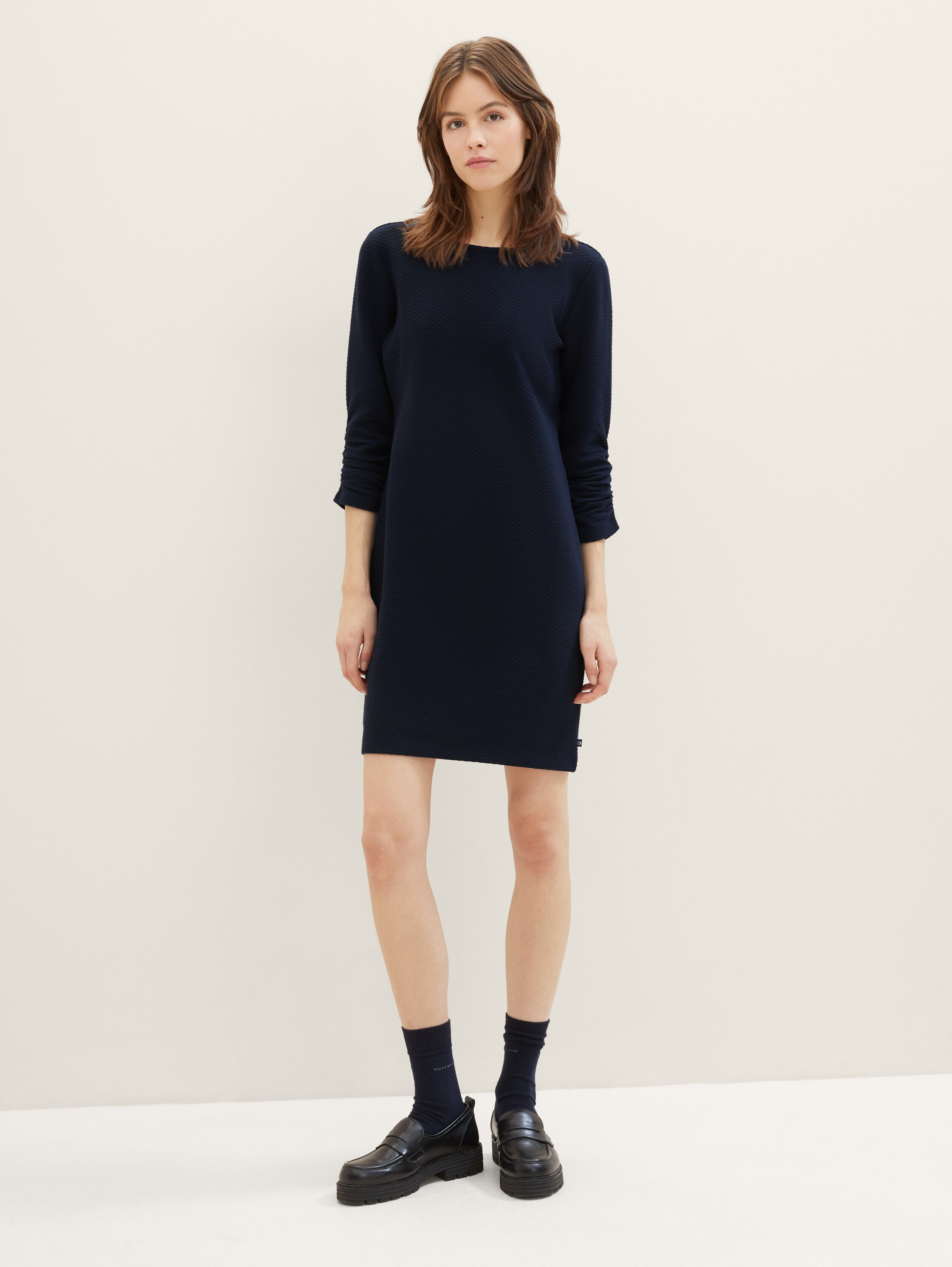 Mini-jurk met 3/4-mouwen - sky_captain_blue_1 - 