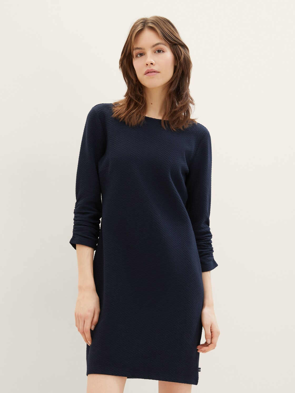 Mini-Kleid mit 3/4 Arm - sky captain blue