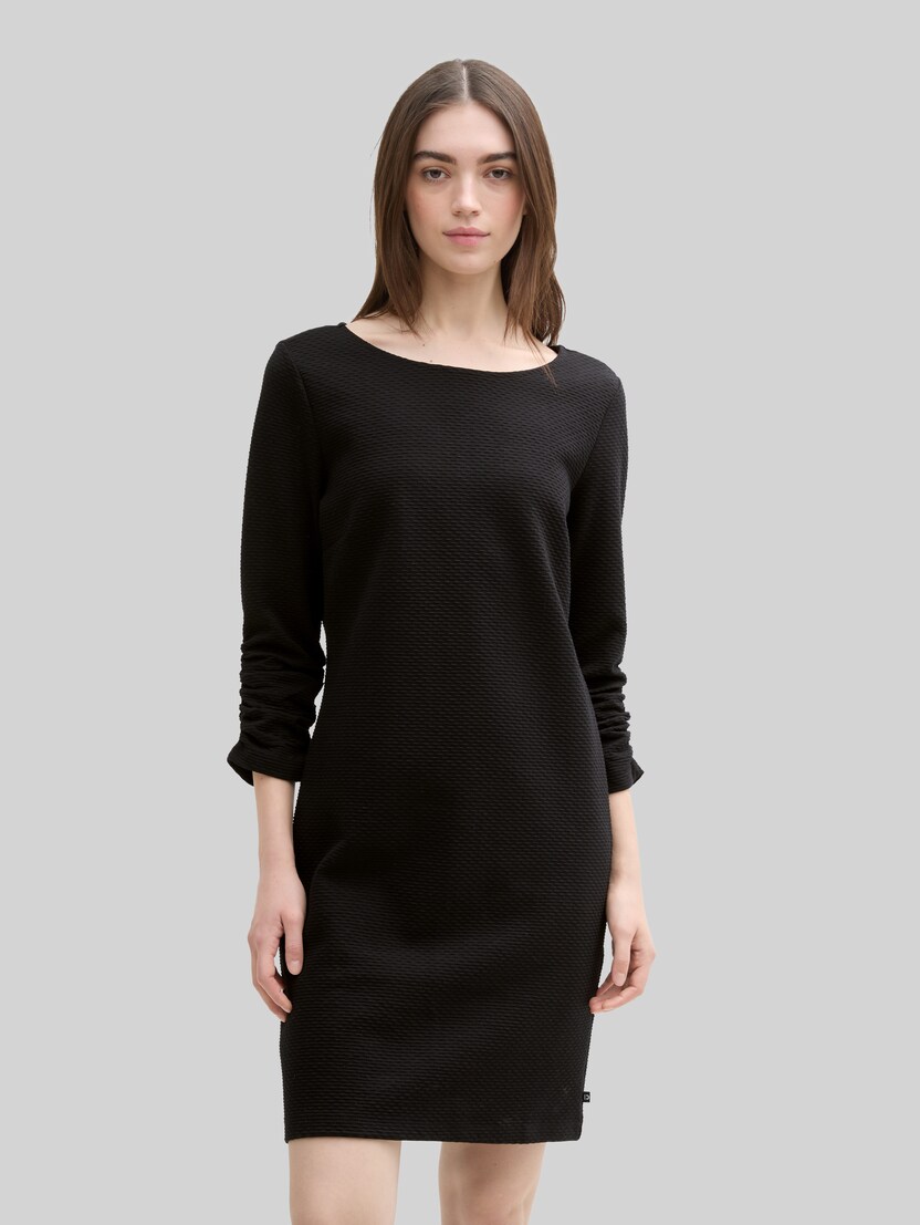 Mini-Kleid mit 3/4 Arm von Denim Female, Black
