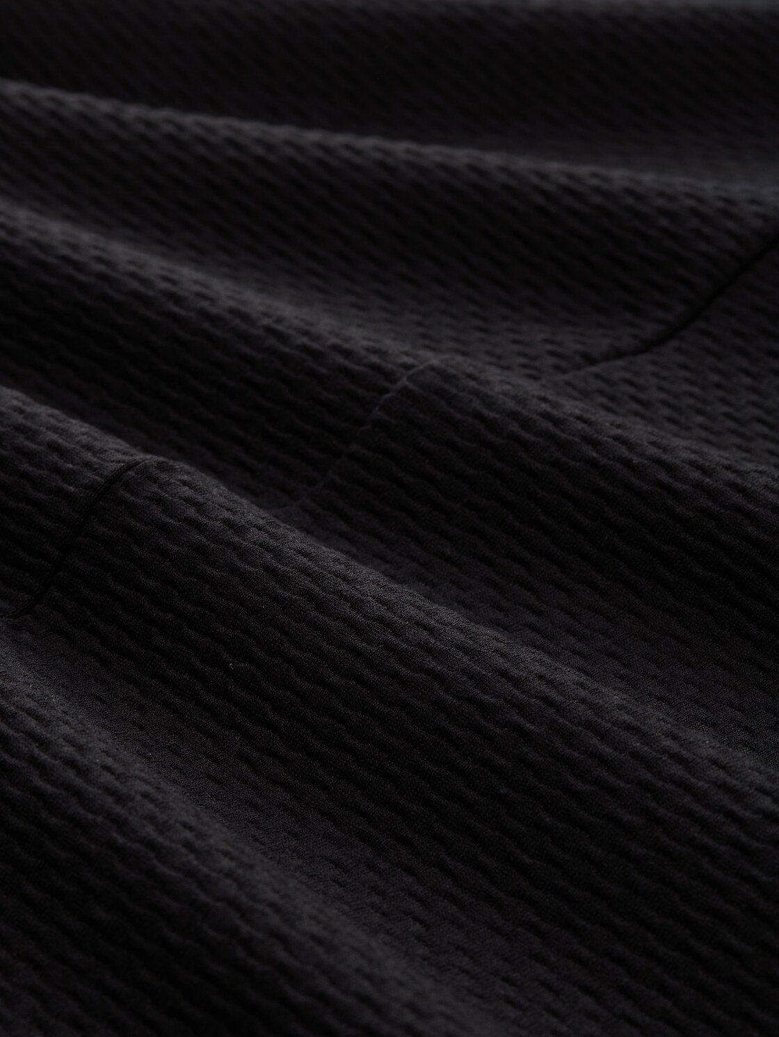 Mini-Kleid mit 3/4 Arm - Black - Material-Ansicht