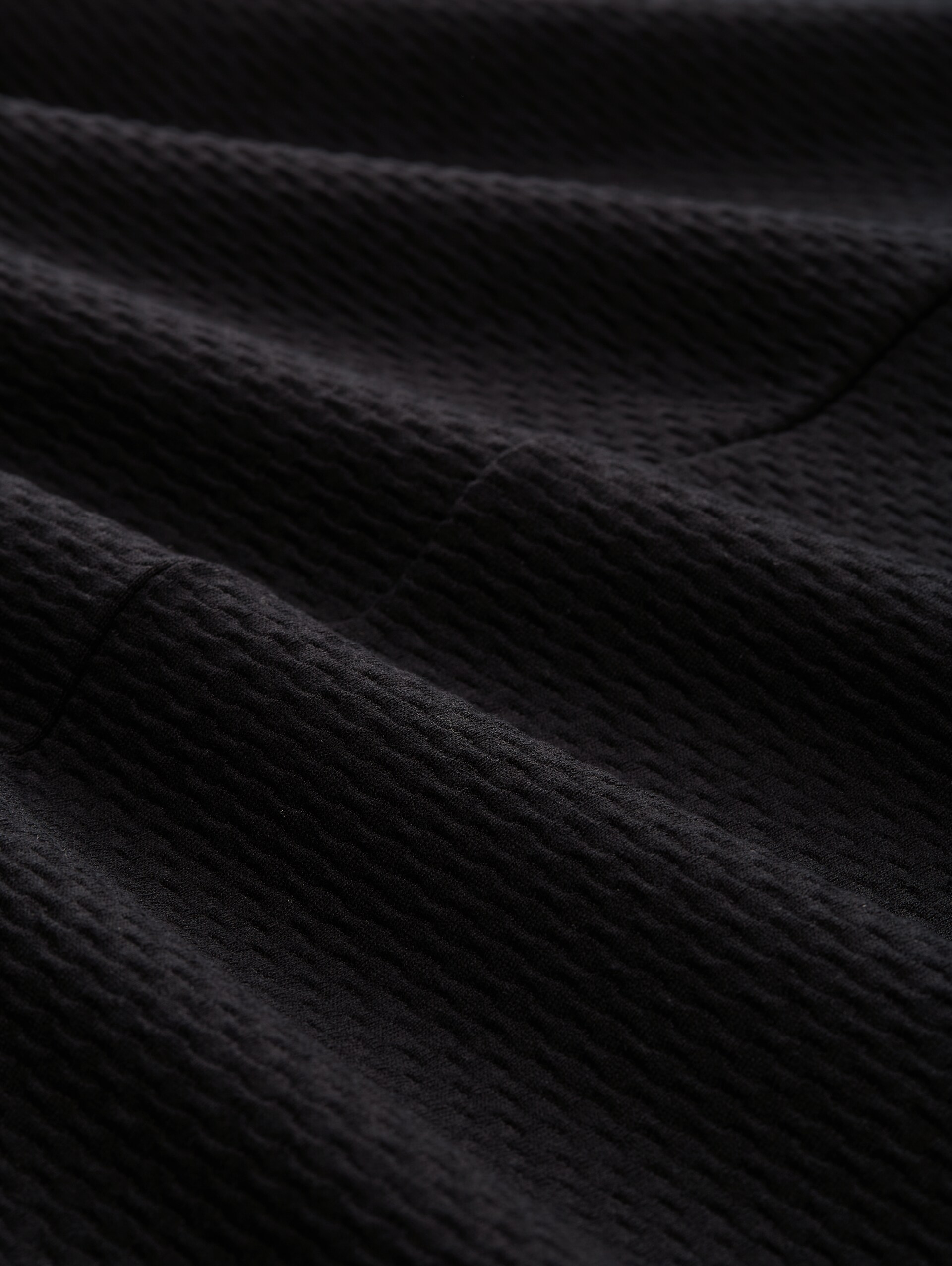 Mini-Kleid mit 3/4 Arm - Black - Material-Ansicht