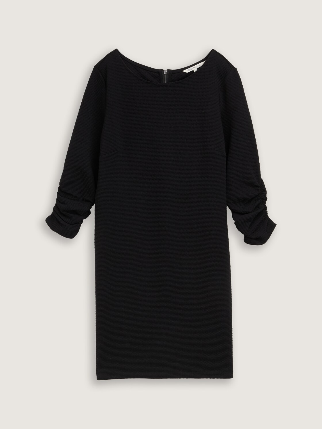 Mini-Kleid mit 3/4 Arm - Black - Vorder-Produkt-Ansicht