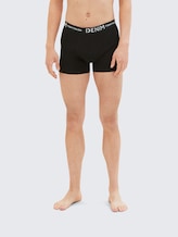 Boxershorts in 3-pack - Heather Grey Melange - Nek model vooraanzicht