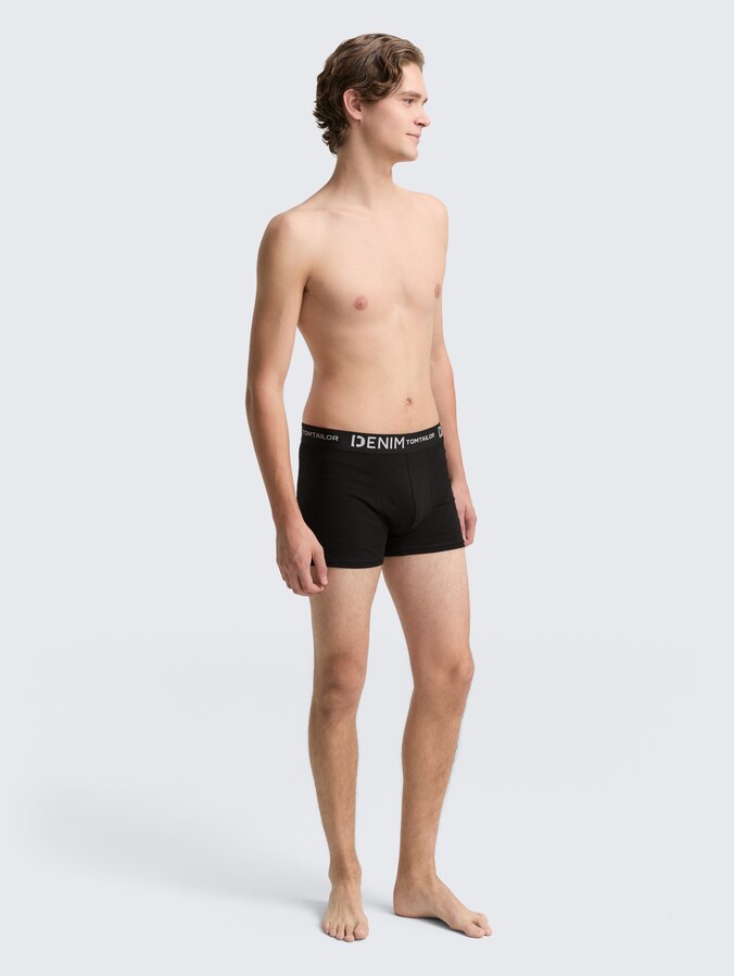 Boxers, lot de 3 par Denim Male, Black