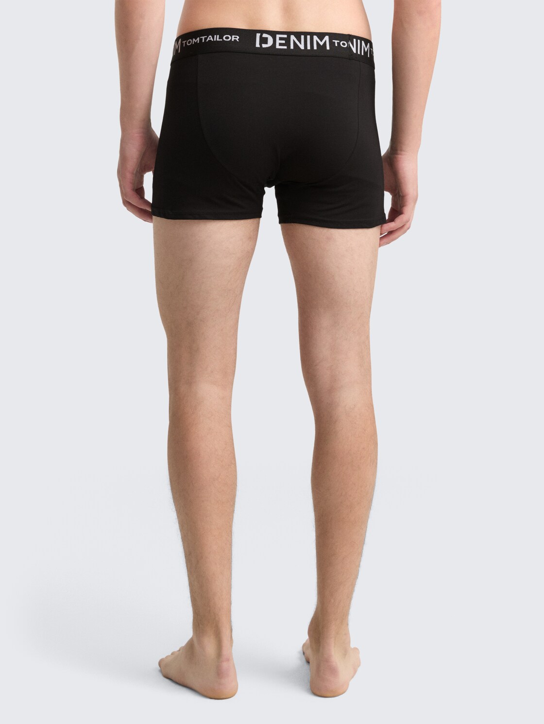 Boxershorts im 3er-Pack - Black - Auschnitt Model-Rückansicht