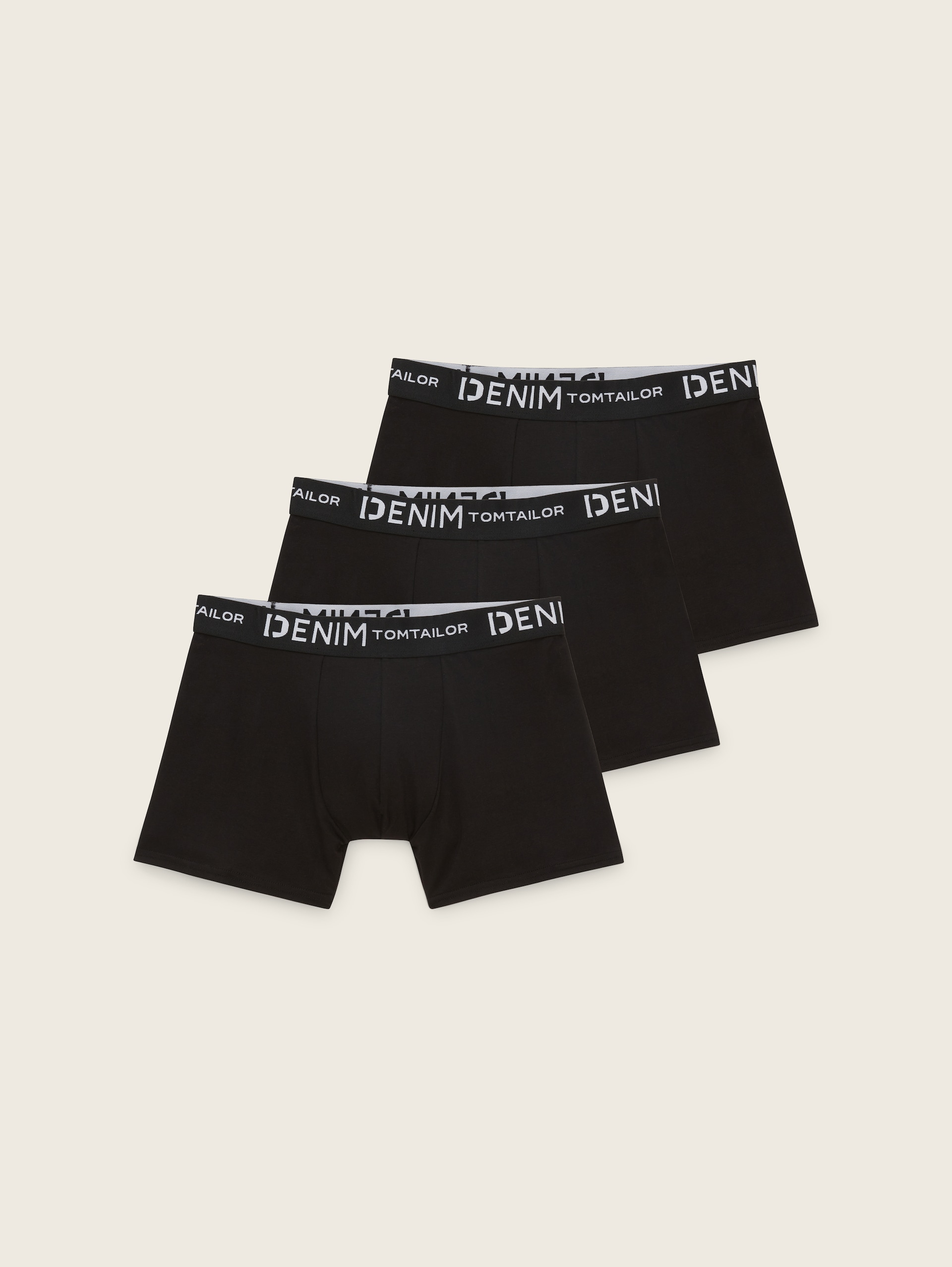 Boxershorts in een 3-pack - Black - Product vooraanzicht