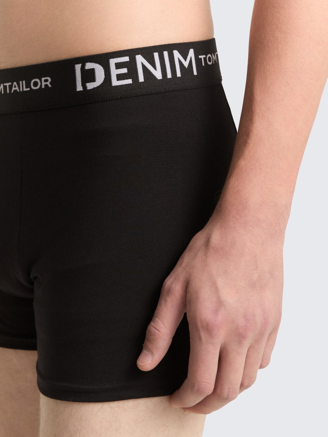 Boxershorts im 3er-Pack - Black - Detail-Model-Ansicht