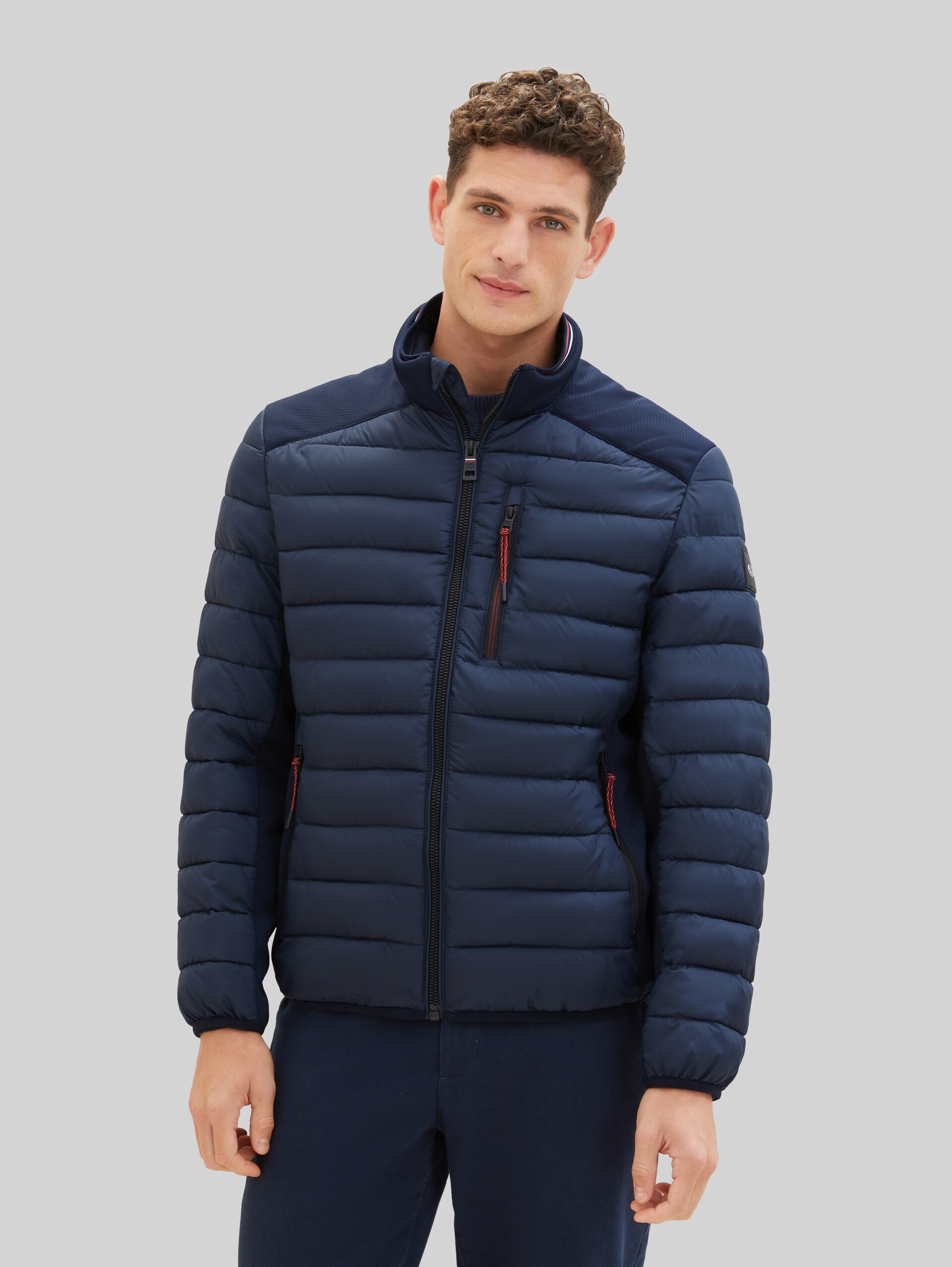 Veste hybride - sky captain blue - Vue de face du modèle