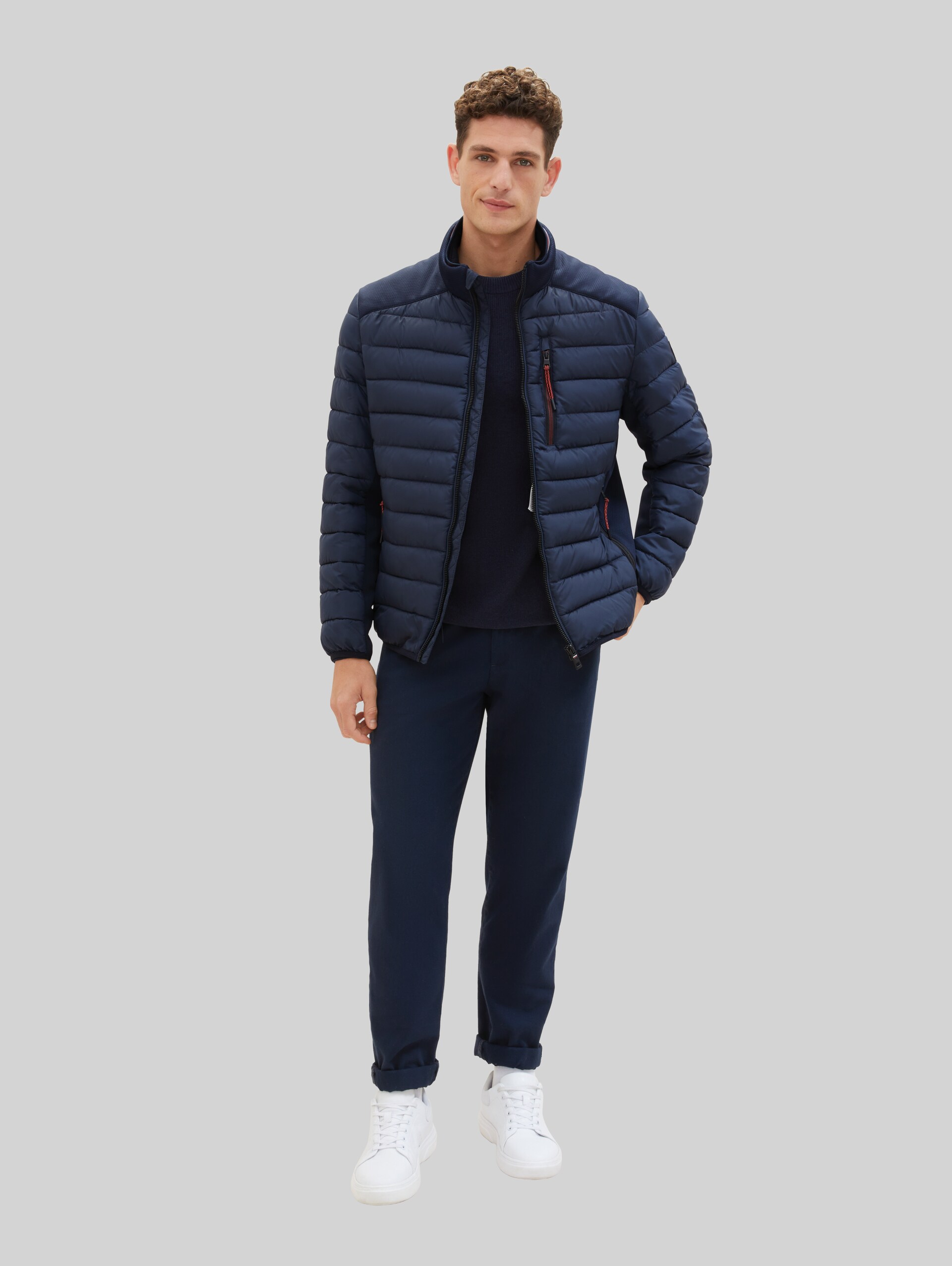 Veste hybride - sky captain blue - vue latérale du modèle