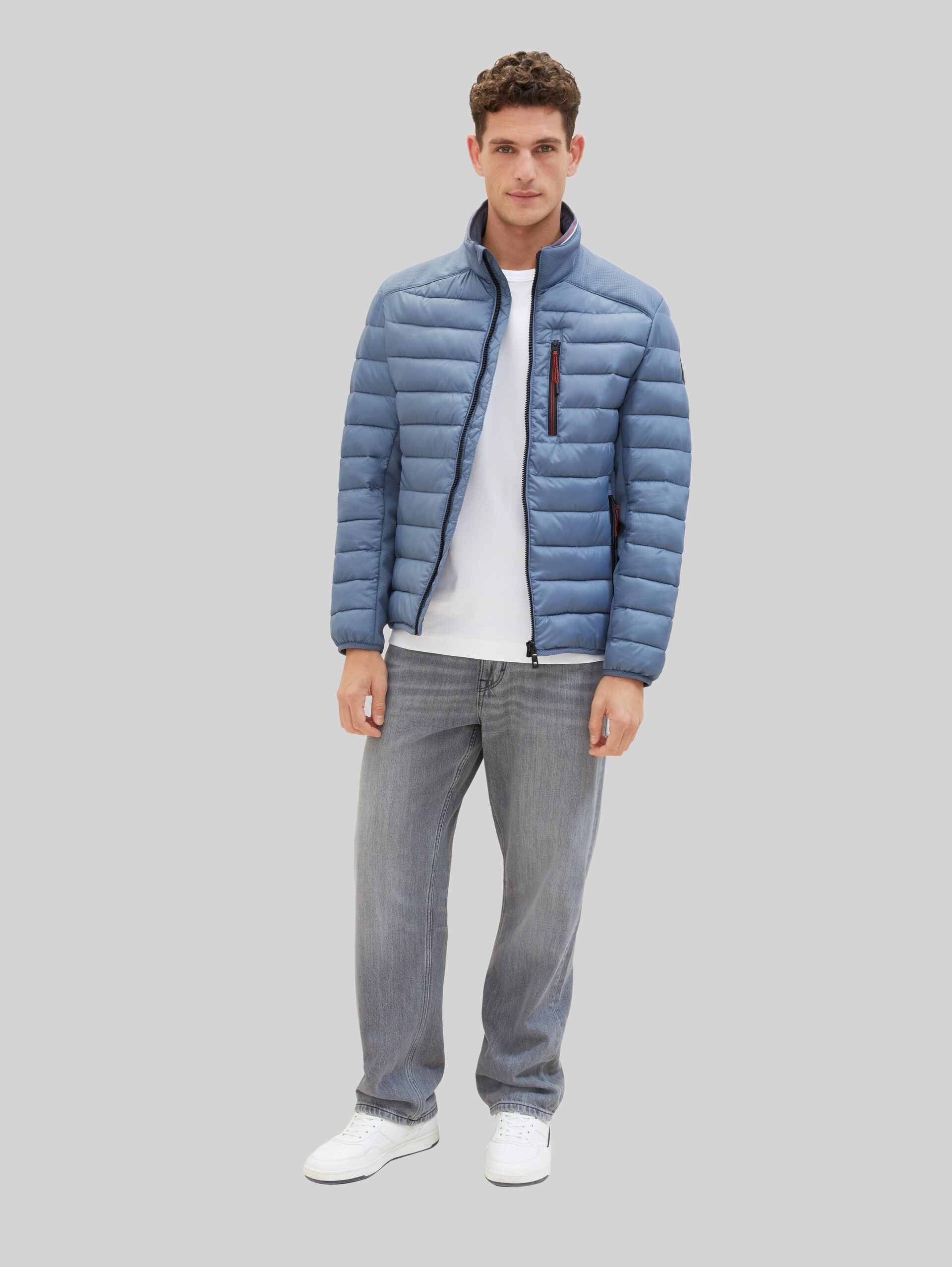 Veste hybride - China Blue - vue latérale du modèle