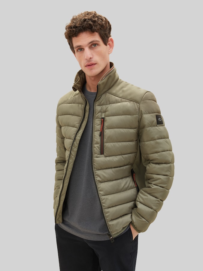 Hybride jas door Men, smokey olive green
