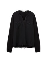 Selected, T-shirt in LENZING™ EcoVero™ by Tom Tailor, black