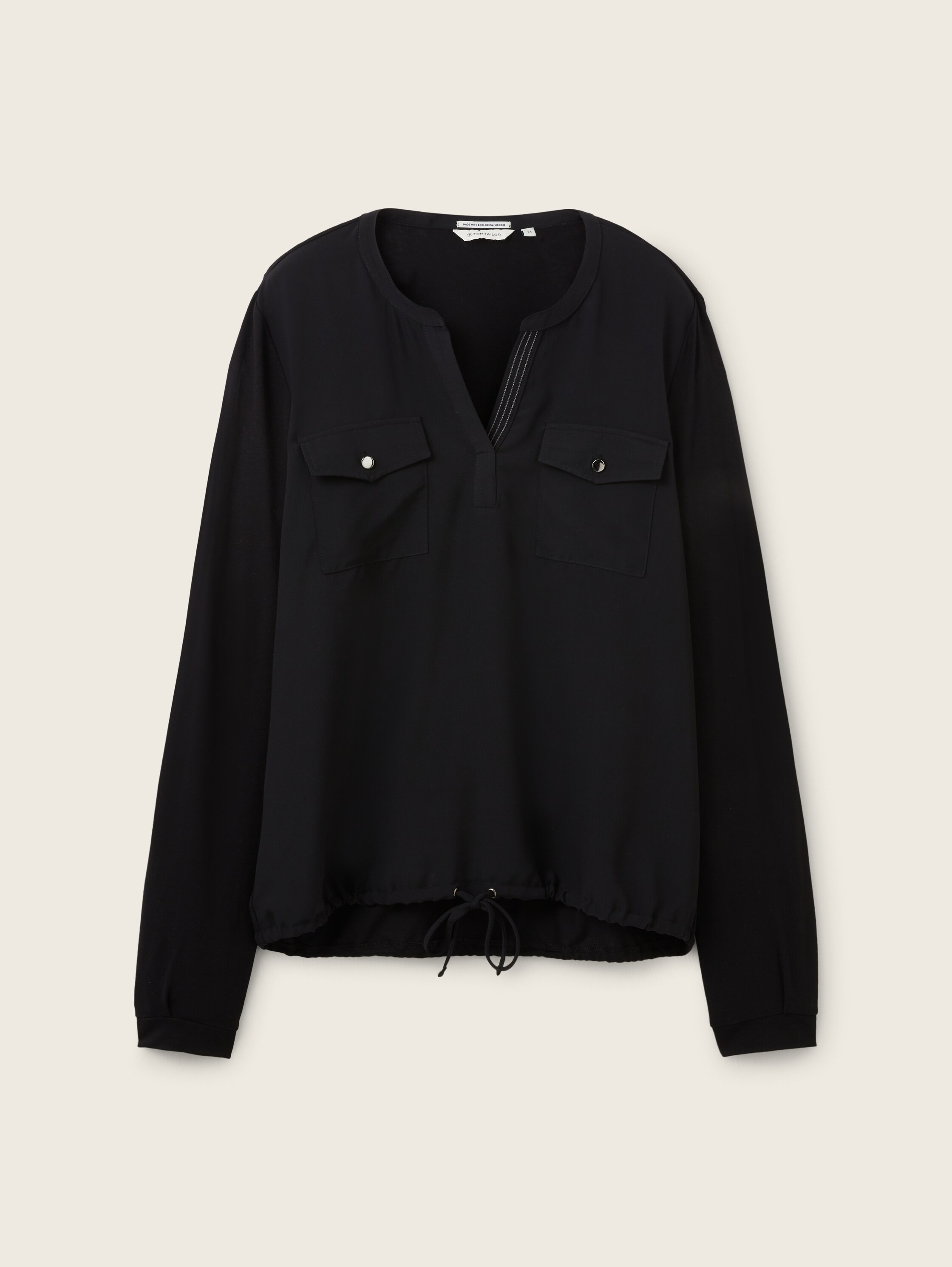Langarmshirt mit LENZING™ ECOVERO™ - 5