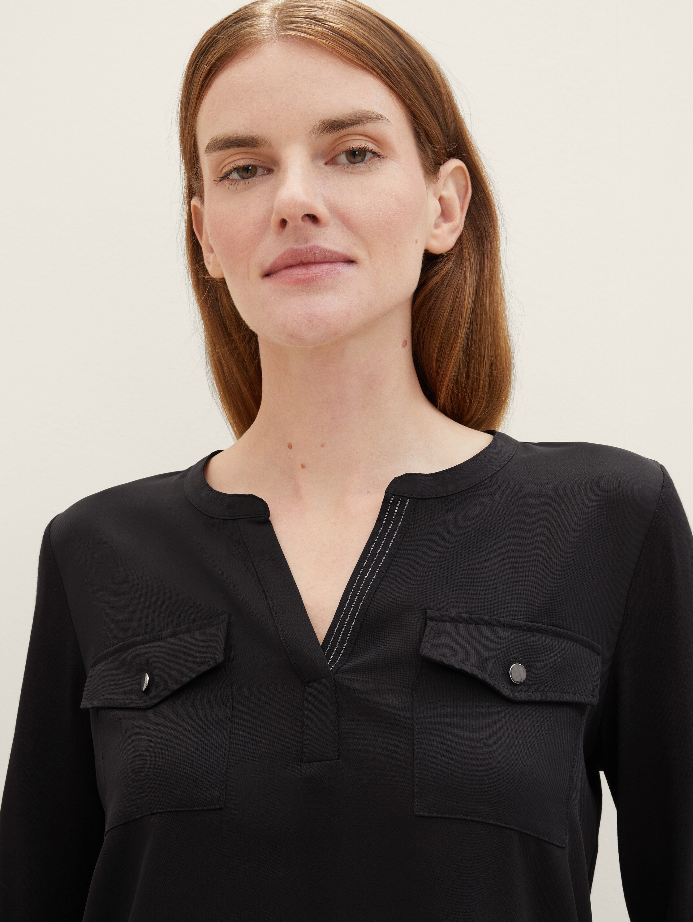 Langarmshirt mit LENZING™ ECOVERO™ - 6