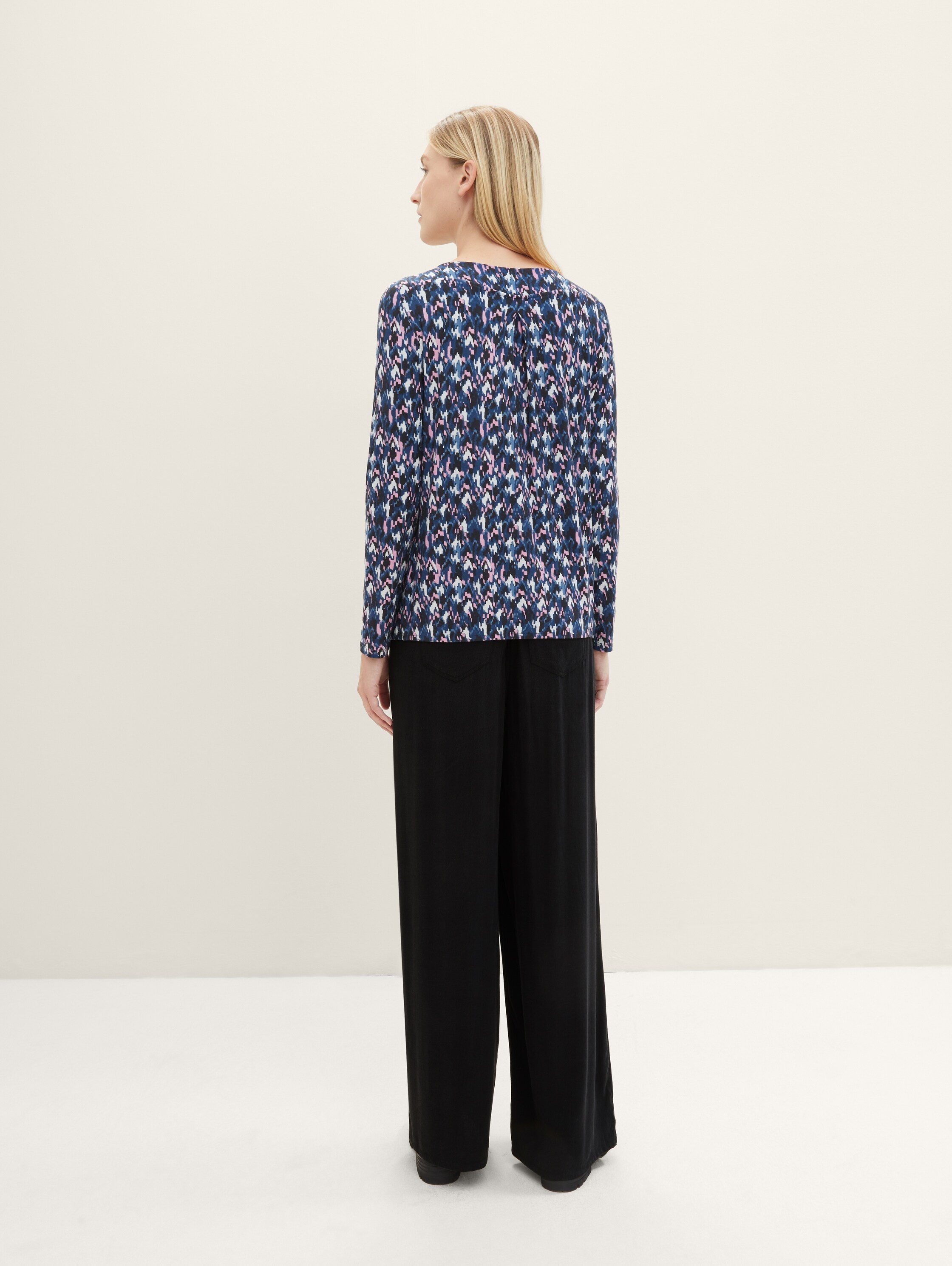 Langarmshirt mit Allover-Print - 4