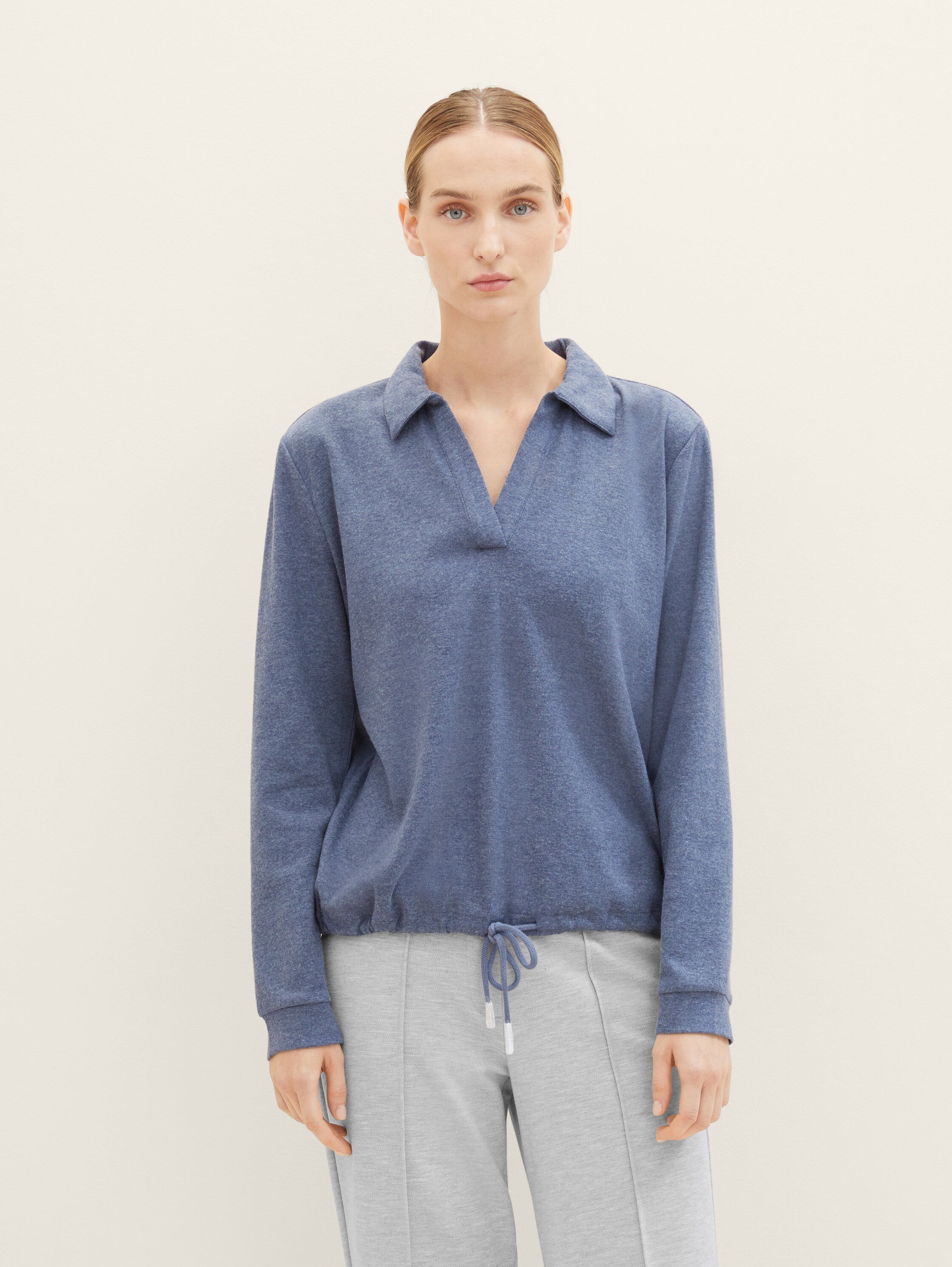 Sweatshirt in Melange Optik - 3