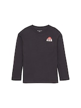 Geselecteerd, Shirt met lange mouwen en sierzak door Tom Tailor, grauw