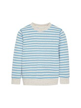 Ausgewählt, Sweatshirt mit Streifen von Tom Tailor, blau