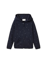 Ausgewählt, Sweatjacke mit Bio-Baumwolle von Tom Tailor, blau