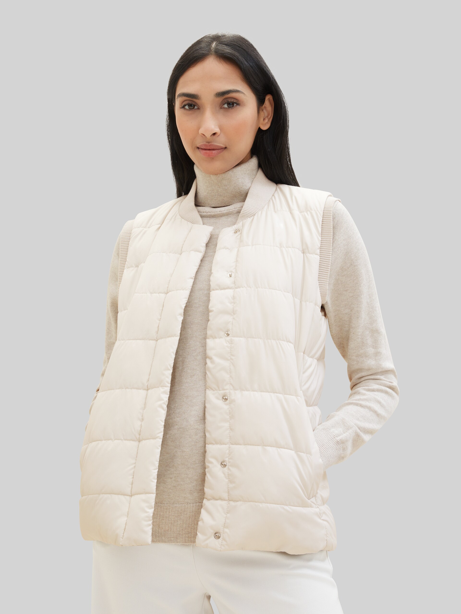 Lightweight Weste - cold beige