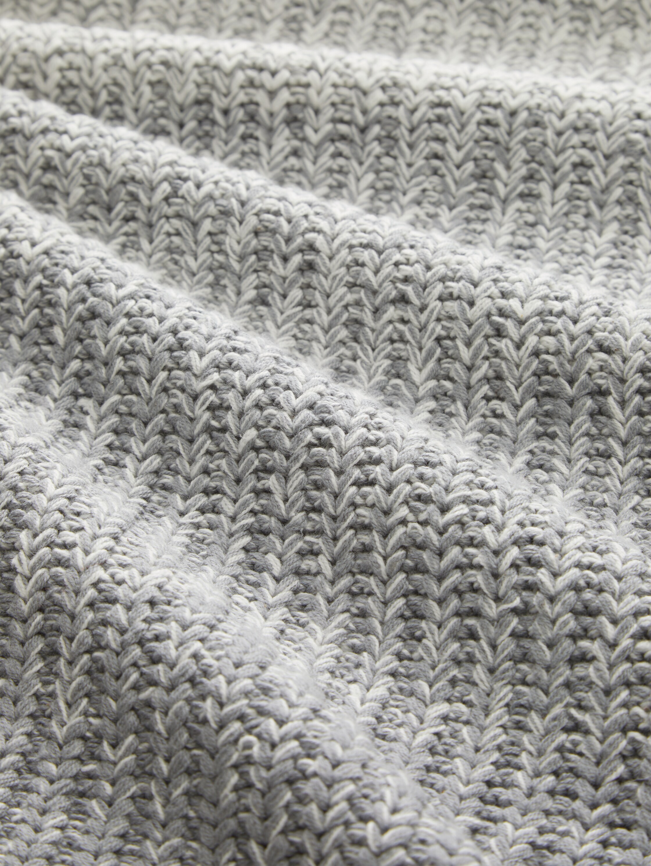 Cardigan met kleurverloop - grey knitted gradient - Materiaalweergave