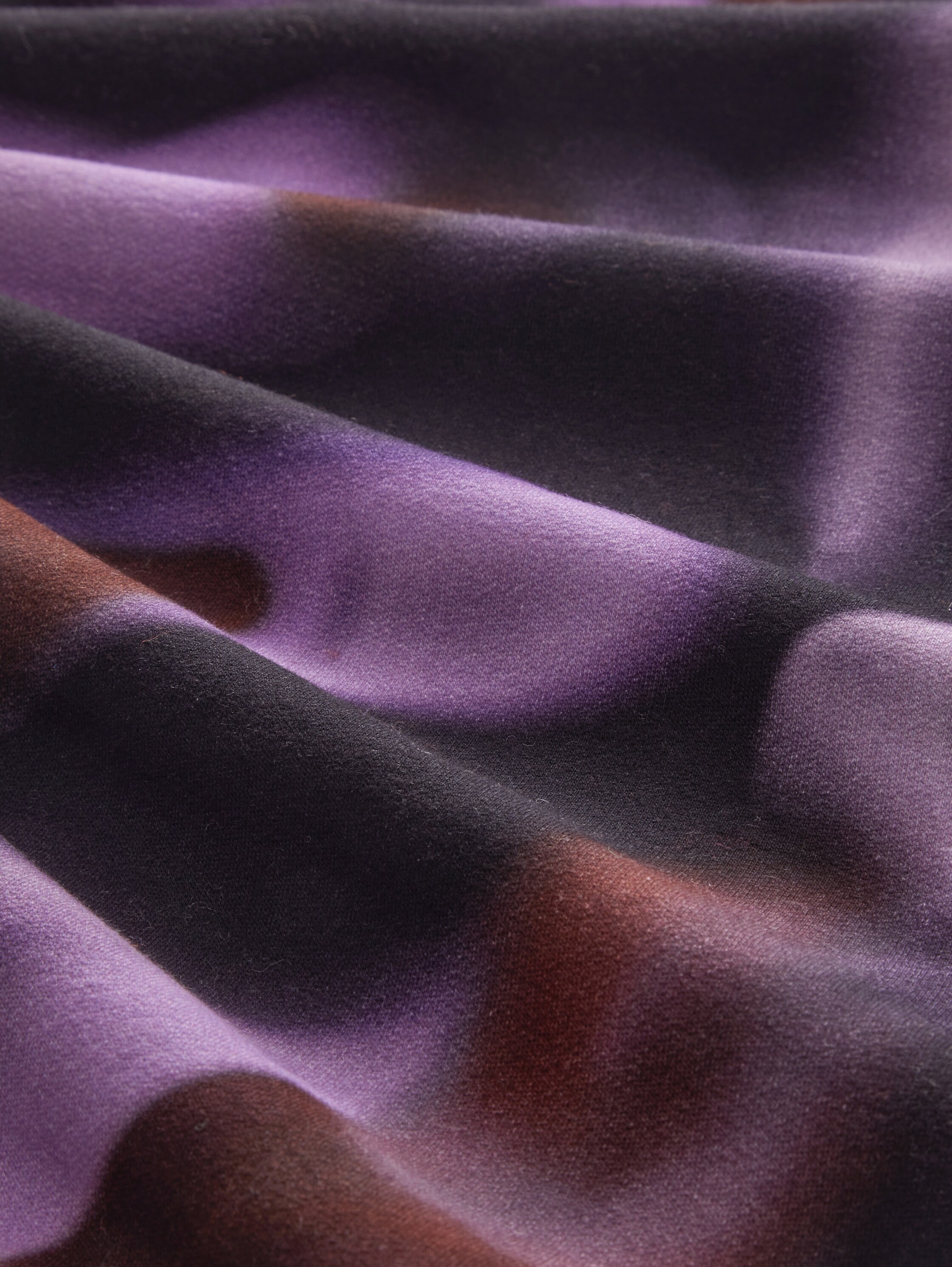 Oversized sweater - black abstract print - Materiaalweergave